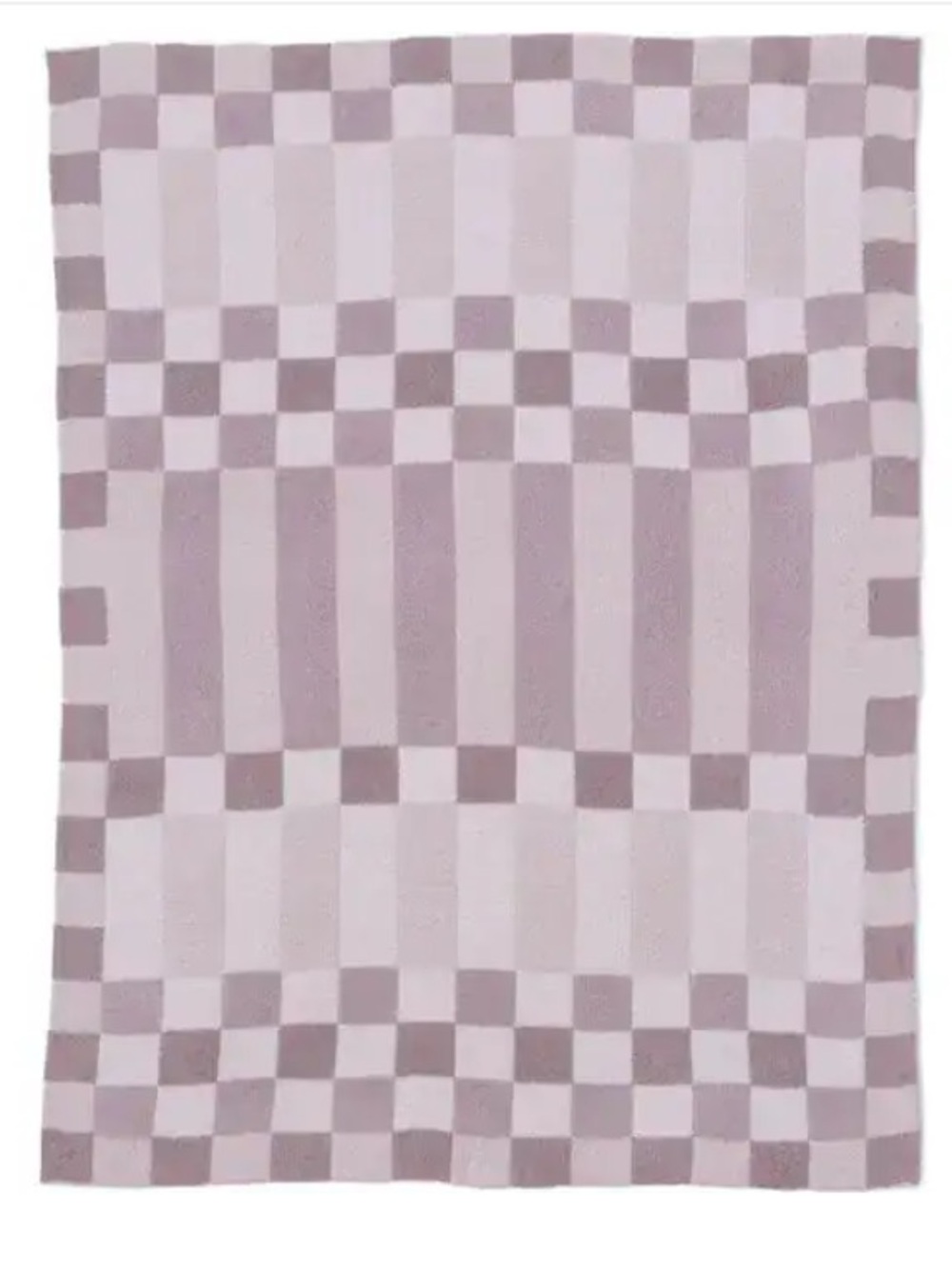Barefoot Dreams® CozyChic Checkerboard Throw Blanket Faded Rose Multi, DISPLAY